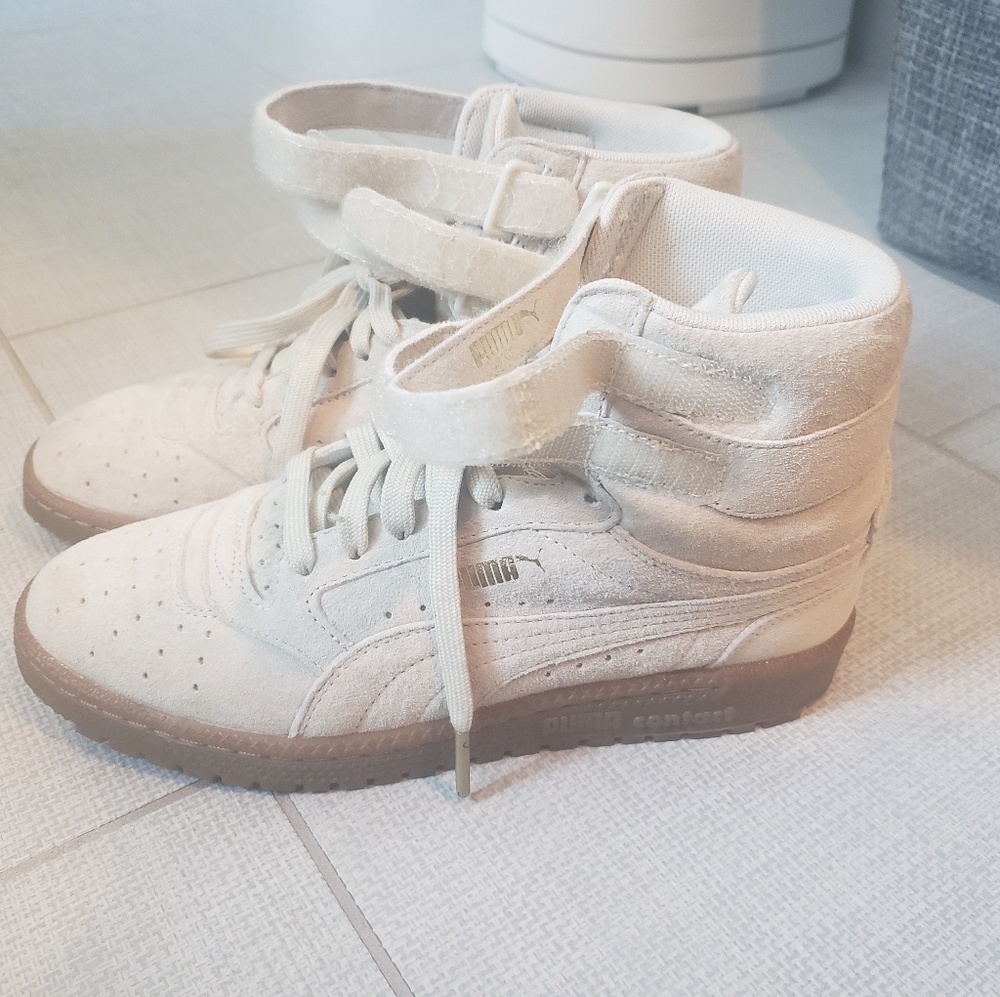 Suede sneakers